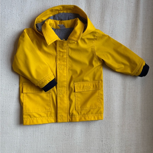 Petit Bateau unisex Yellow Kids Raincoat, sz 18m - Picture 1 of 8